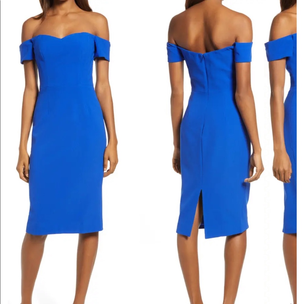 Dress the population Bailey off the shoulder dress
